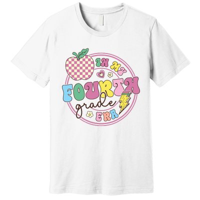 In My Fourth Grade Era Girl Back To School 4th Grade Teacher Premium T-Shirt