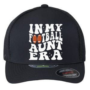 In My Football Aunt Era Groovy Football Auntie Christmas Flexfit Unipanel Trucker Cap