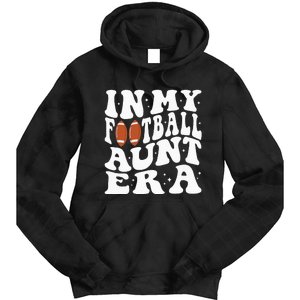 In My Football Aunt Era Groovy Football Auntie Christmas Tie Dye Hoodie