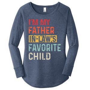 Im My Father In Laws Favorite Child Funny Fathers Day Gift Women's Perfect Tri Tunic Long Sleeve Shirt