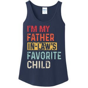 Im My Father In Laws Favorite Child Funny Fathers Day Gift Ladies Essential Tank