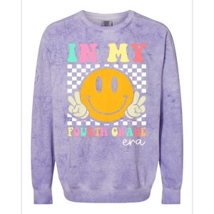 In My Fourth Grade Era Teacher First Day Of School Colorblast Crewneck Sweatshirt