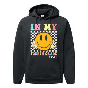 In My Fourth Grade Era Teacher First Day Of School Performance Fleece Hoodie