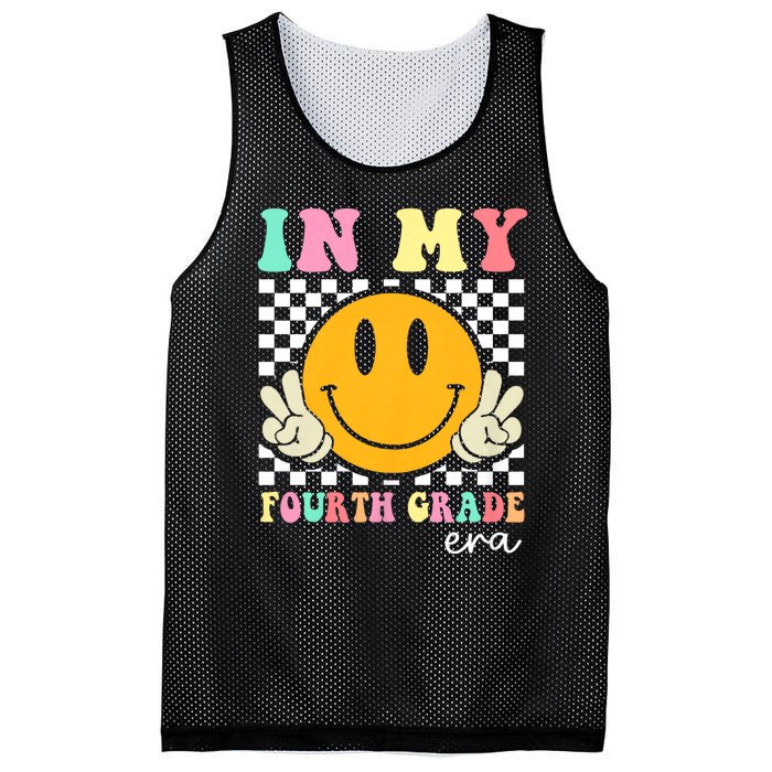 In My Fourth Grade Era Teacher First Day Of School Mesh Reversible Basketball Jersey Tank