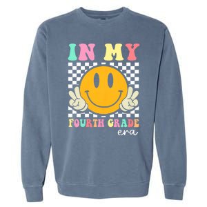 In My Fourth Grade Era Teacher First Day Of School Garment-Dyed Sweatshirt