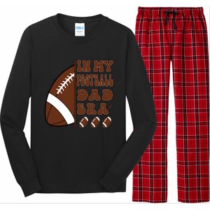 In My Football Dad Era Retro Football Lover FatherS Day Cute Gift Long Sleeve Pajama Set