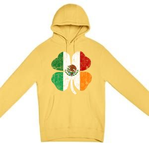 Irish Mexican Flag Ireland Mexico Shamrock St Patricks Day Gift Premium Pullover Hoodie