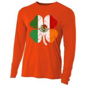 Irish Mexican Flag Ireland Mexico Shamrock St Patricks Day Gift Cooling Performance Long Sleeve Crew