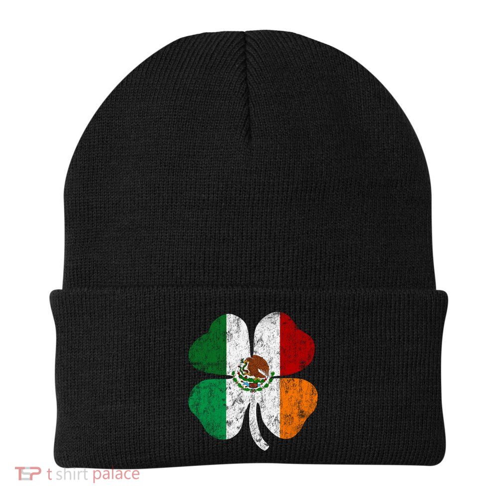 Irish Mexican Flag Ireland Mexico Shamrock St Patricks Day Gift Beanie