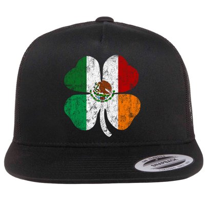 Irish Mexican Flag Ireland Mexico Shamrock St Patricks Day Gift Flatbill Hat