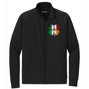 Irish Mexican Flag Ireland Mexico Shamrock St Patricks Day Gift Stretch Full-Zip Cadet Jacket