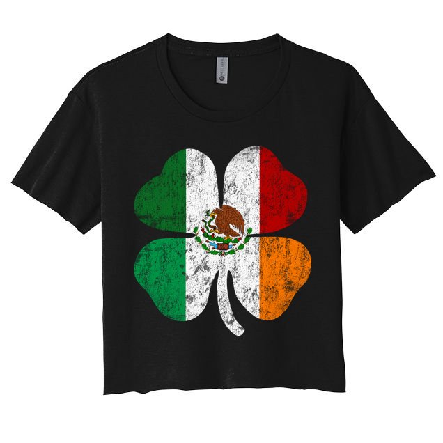Irish Mexican Flag Ireland Mexico Shamrock St Patricks Day Gift Crop Top