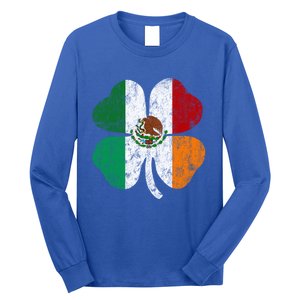 Irish Mexican Flag Ireland Mexico Shamrock St Patricks Day Gift Long Sleeve Shirt