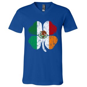 Irish Mexican Flag Ireland Mexico Shamrock St Patricks Day Gift V-Neck T-Shirt