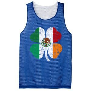 Irish Mexican Flag Ireland Mexico Shamrock St Patricks Day Gift Mesh Reversible Basketball Jersey Tank