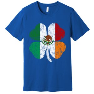 Irish Mexican Flag Ireland Mexico Shamrock St Patricks Day Gift Premium T-Shirt