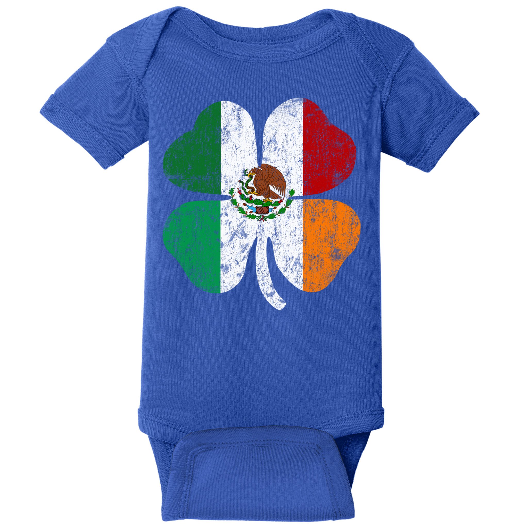 Irish Mexican Flag Ireland Mexico Shamrock St Patricks Day Gift Baby Bodysuit
