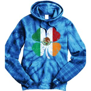 Irish Mexican Flag Ireland Mexico Shamrock St Patricks Day Gift Tie Dye Hoodie