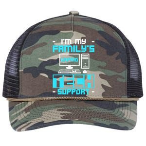 IM My FamilyS Unpaid Tech Support Retro Rope Trucker Hat Cap