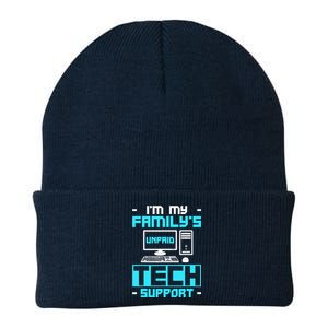 IM My FamilyS Unpaid Tech Support Knit Cap Winter Beanie