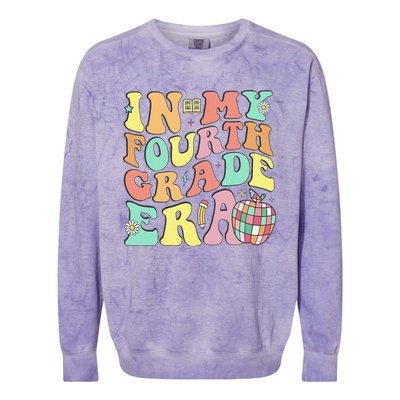 In My Fourth Grade Era 4th Grade Back To School Colorblast Crewneck Sweatshirt