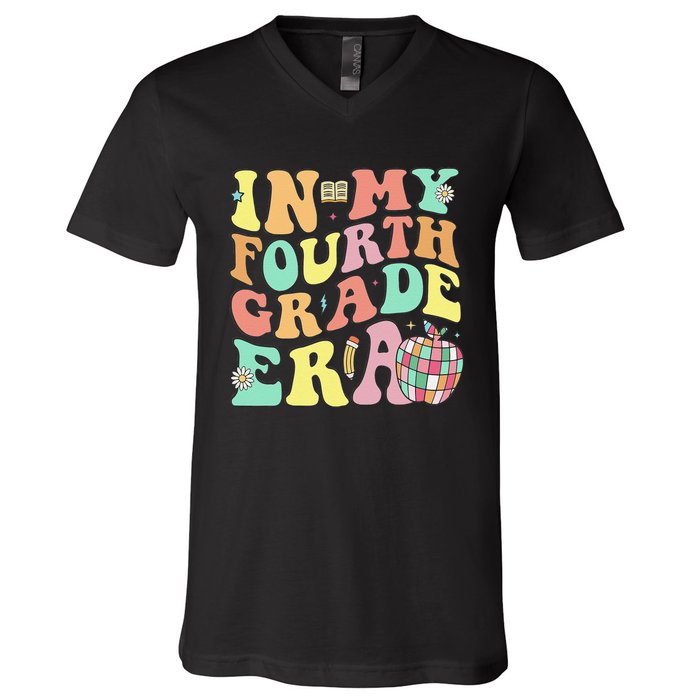 In My Fourth Grade Era 4th Grade Back To School V-Neck T-Shirt