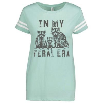 In My Feral Era Racoons Meme Funny Racoons Enza Ladies Jersey Football T-Shirt