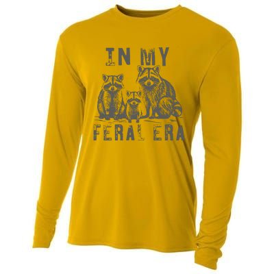 In My Feral Era Racoons Meme Funny Racoons Cooling Performance Long Sleeve Crew