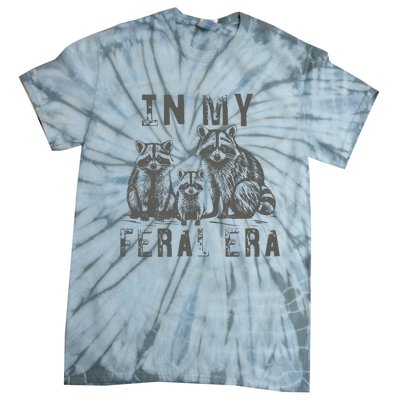 In My Feral Era Racoons Meme Funny Racoons Tie-Dye T-Shirt