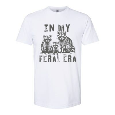 In My Feral Era Racoons Meme Funny Racoons Softstyle CVC T-Shirt