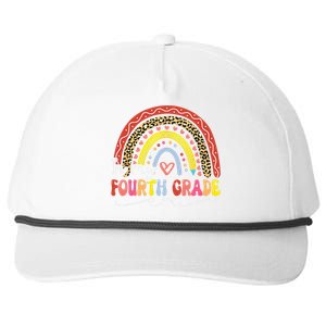 In My Fourth Grade Era Back To School First Day Rainbow Snapback Five-Panel Rope Hat