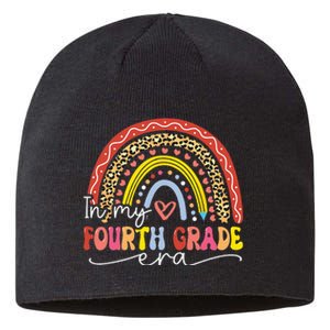 In My Fourth Grade Era Back To School First Day Rainbow Sustainable Beanie