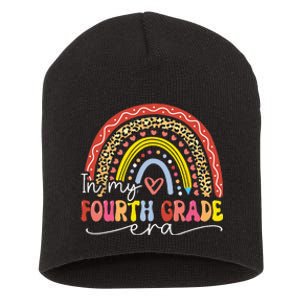 In My Fourth Grade Era Back To School First Day Rainbow Short Acrylic Beanie