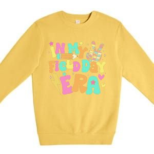 In My Field Day Era Groovy Field Day For Teacher Premium Crewneck Sweatshirt