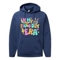 In My Field Day Era Groovy Field Day For Teacher Performance Fleece Hoodie