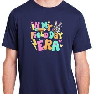 In My Field Day Era Groovy Field Day For Teacher Adult ChromaSoft Performance T-Shirt