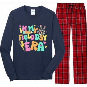 In My Field Day Era Groovy Field Day For Teacher Long Sleeve Pajama Set