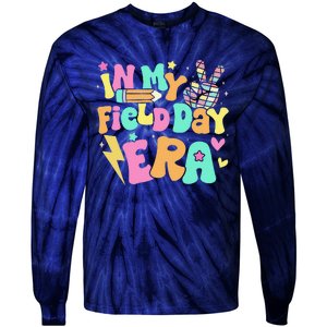 In My Field Day Era Groovy Field Day For Teacher Tie-Dye Long Sleeve Shirt