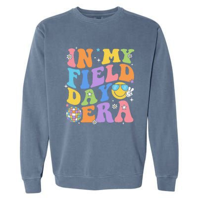 In My Field Day Era Teacher Funny Field Day 2024 Garment-Dyed Sweatshirt