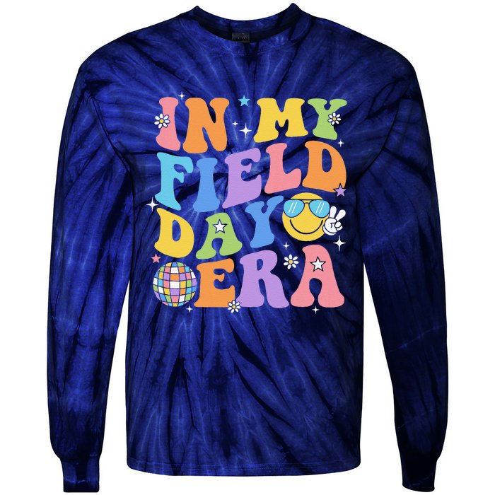 In My Field Day Era Teacher Funny Field Day 2024 Tie-Dye Long Sleeve Shirt