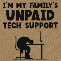 IM My FamilyS Unpaid Tech Support It Helpdesk Computer Cotton Canvas Backpack
