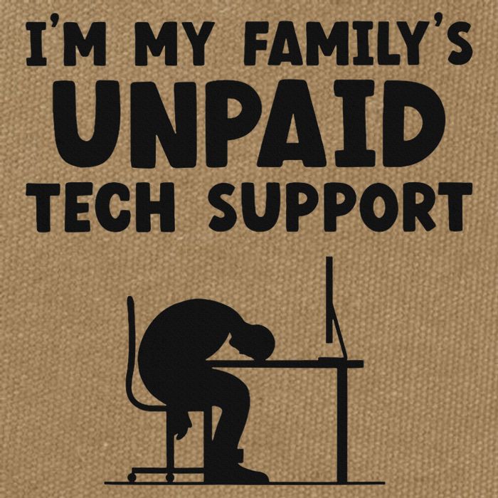 IM My FamilyS Unpaid Tech Support It Helpdesk Computer Cotton Canvas Backpack
