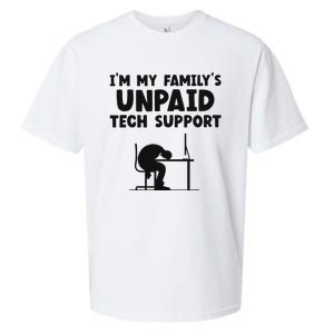 IM My FamilyS Unpaid Tech Support It Helpdesk Computer Sueded Cloud Jersey T-Shirt