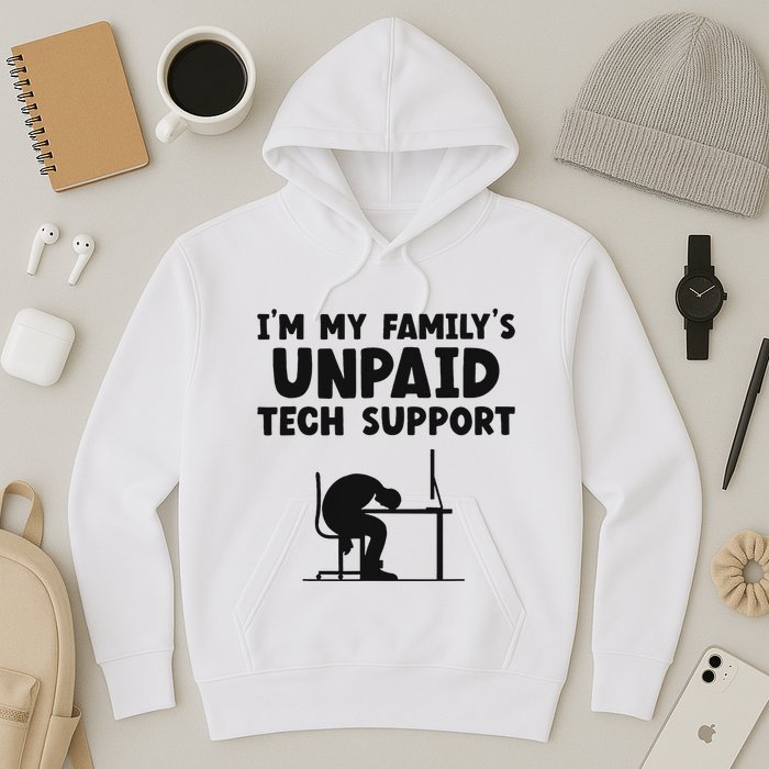 IM My FamilyS Unpaid Tech Support It Helpdesk Computer Hoodie