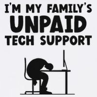 IM My FamilyS Unpaid Tech Support It Helpdesk Computer Full-Length Apron With Pockets