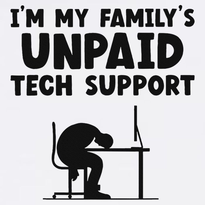IM My FamilyS Unpaid Tech Support It Helpdesk Computer Full-Length Apron With Pockets