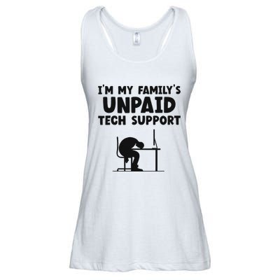 IM My FamilyS Unpaid Tech Support It Helpdesk Computer Ladies Essential Flowy Tank