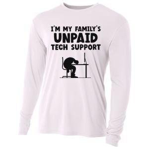 IM My FamilyS Unpaid Tech Support It Helpdesk Computer Cooling Performance Long Sleeve Crew