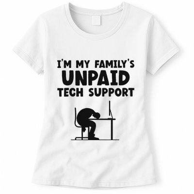 IM My FamilyS Unpaid Tech Support It Helpdesk Computer Women's T-Shirt