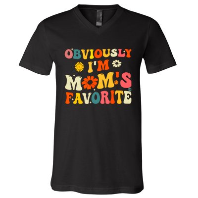 Im Moms Favorite Funny Favorite Sondaughter Child V-Neck T-Shirt